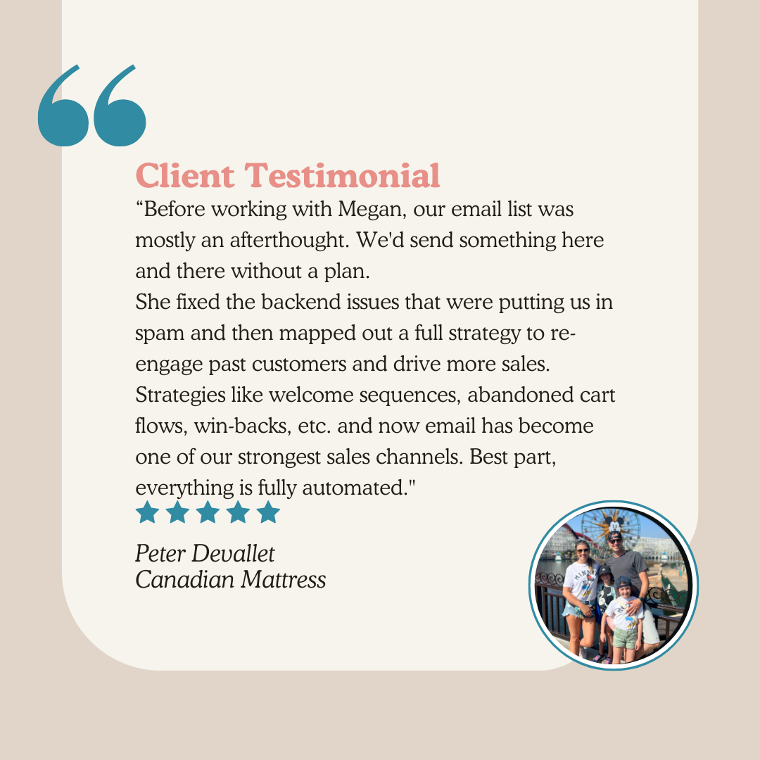 Client testimonial from Peter