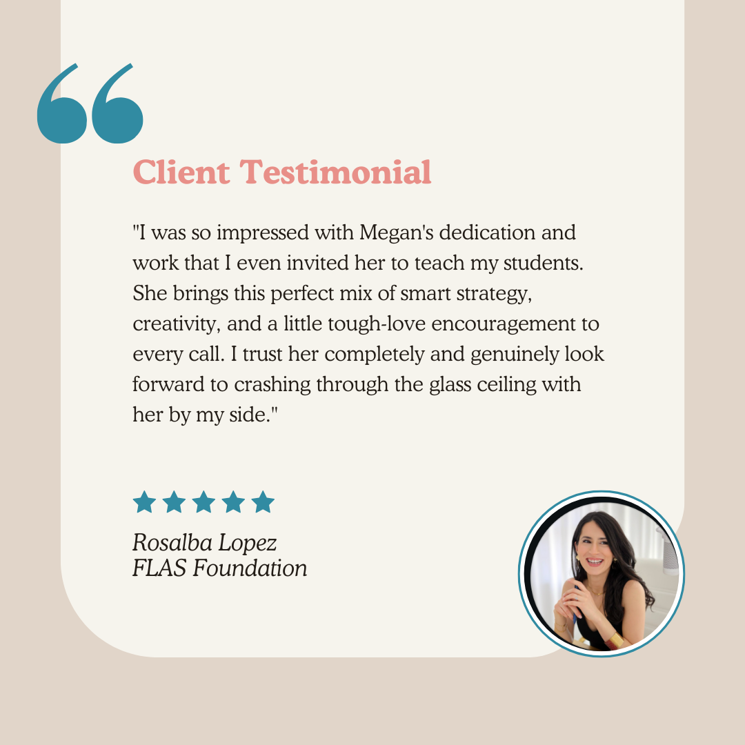Client testimonial from Rosalba