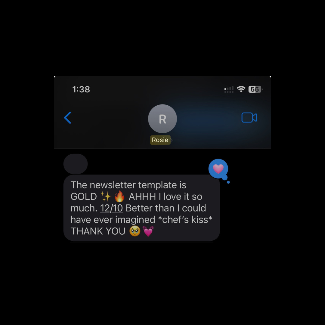 Client testimonial from Rosie